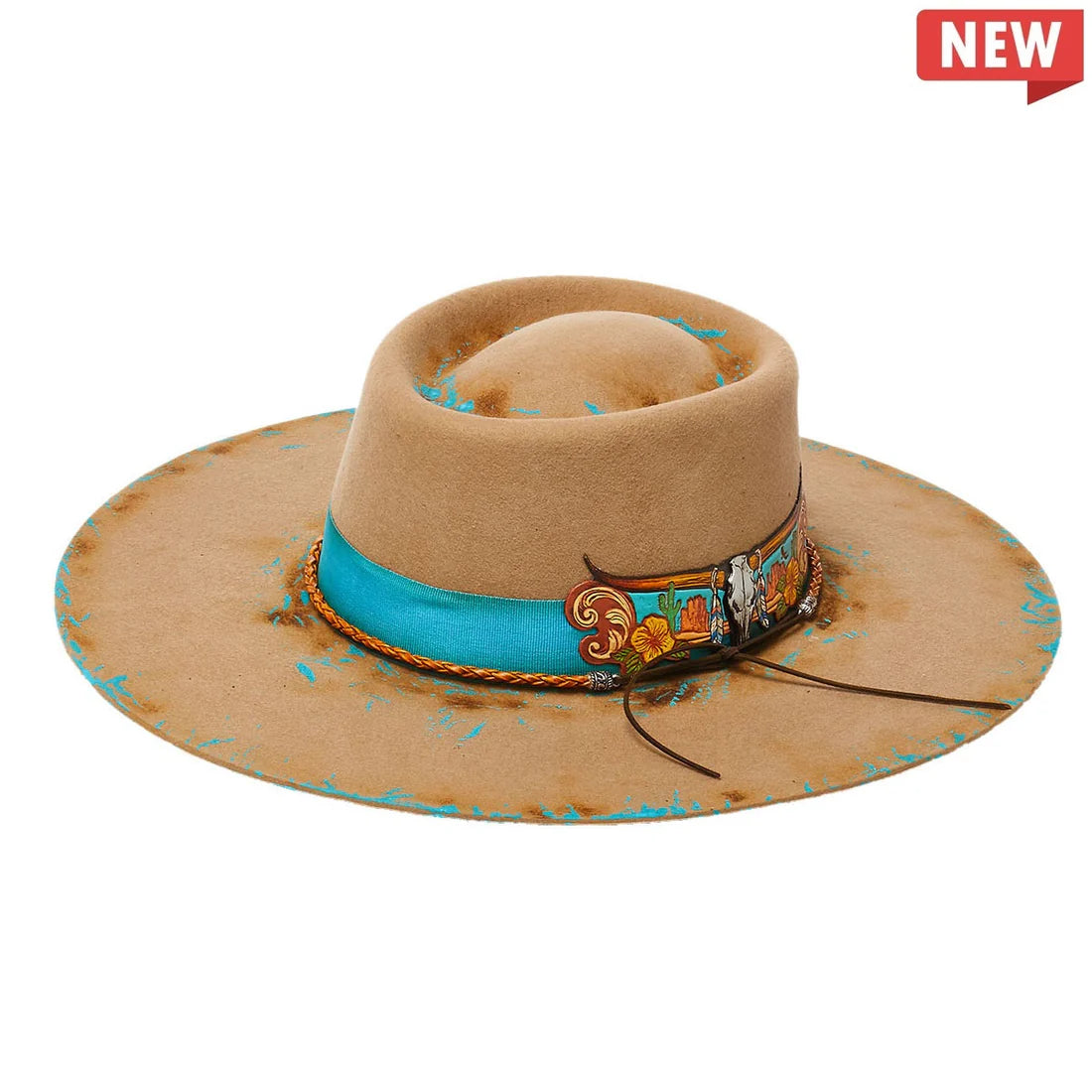 Heartbreak Ridge Longhorn Wool Felt Rancher Hat