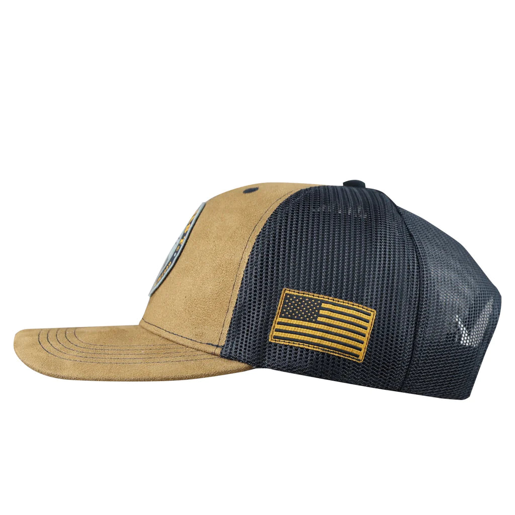 Hold Fast Suede Cap with Badge Patriot